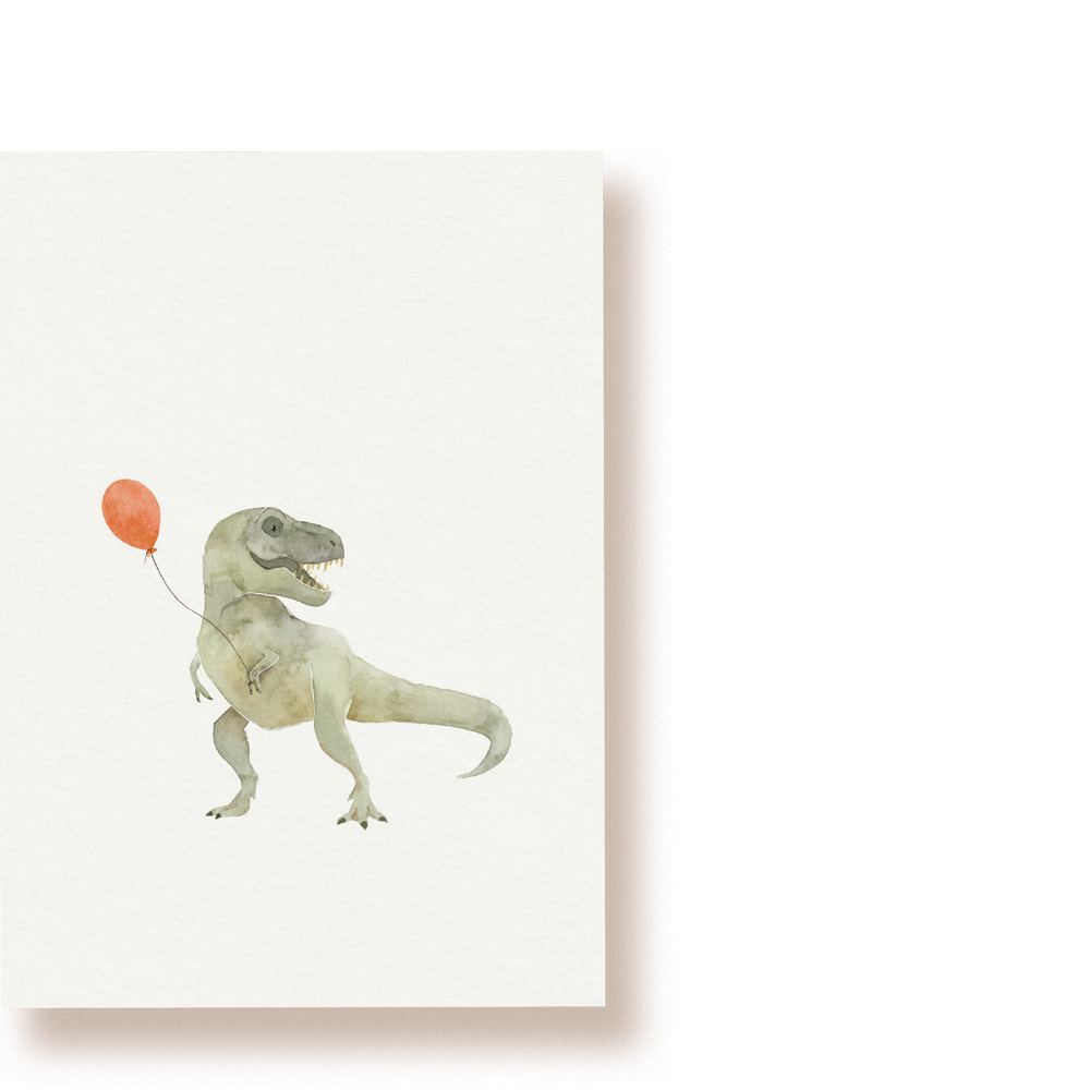 'T-REX MIT LUFTBALLON'