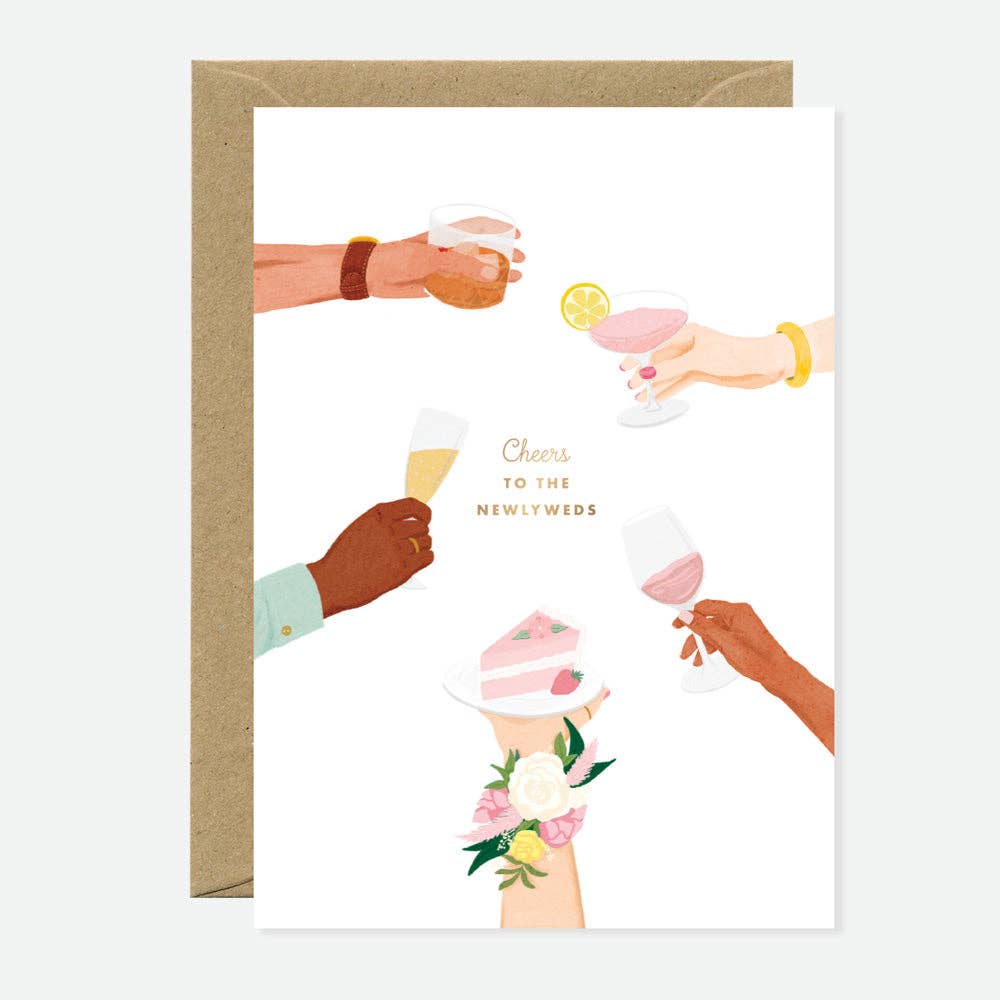 'CHEERS' HOCHZEITSKARTE