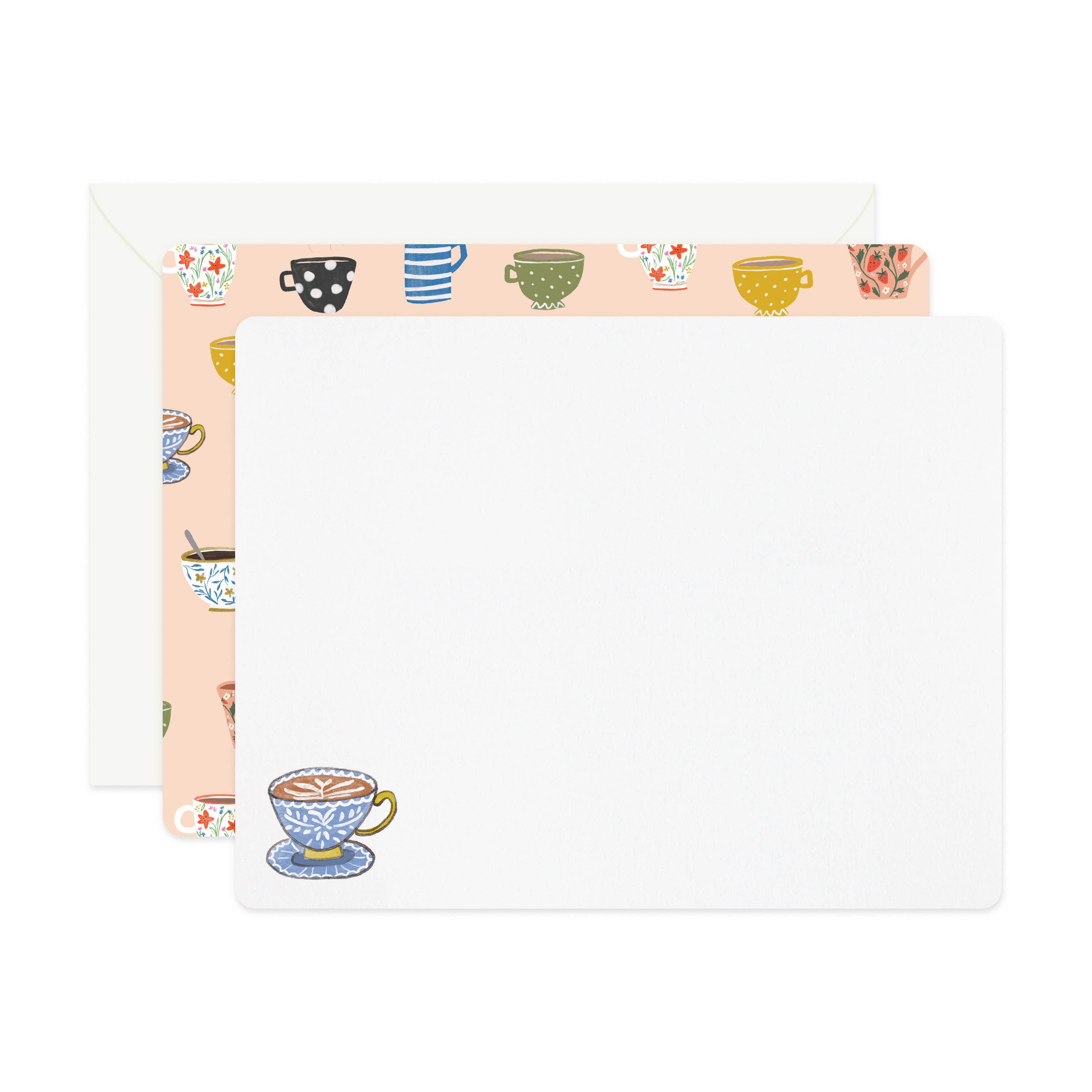 'POSTKARTE MIT KAFFEETASSEN' | 6ER SET