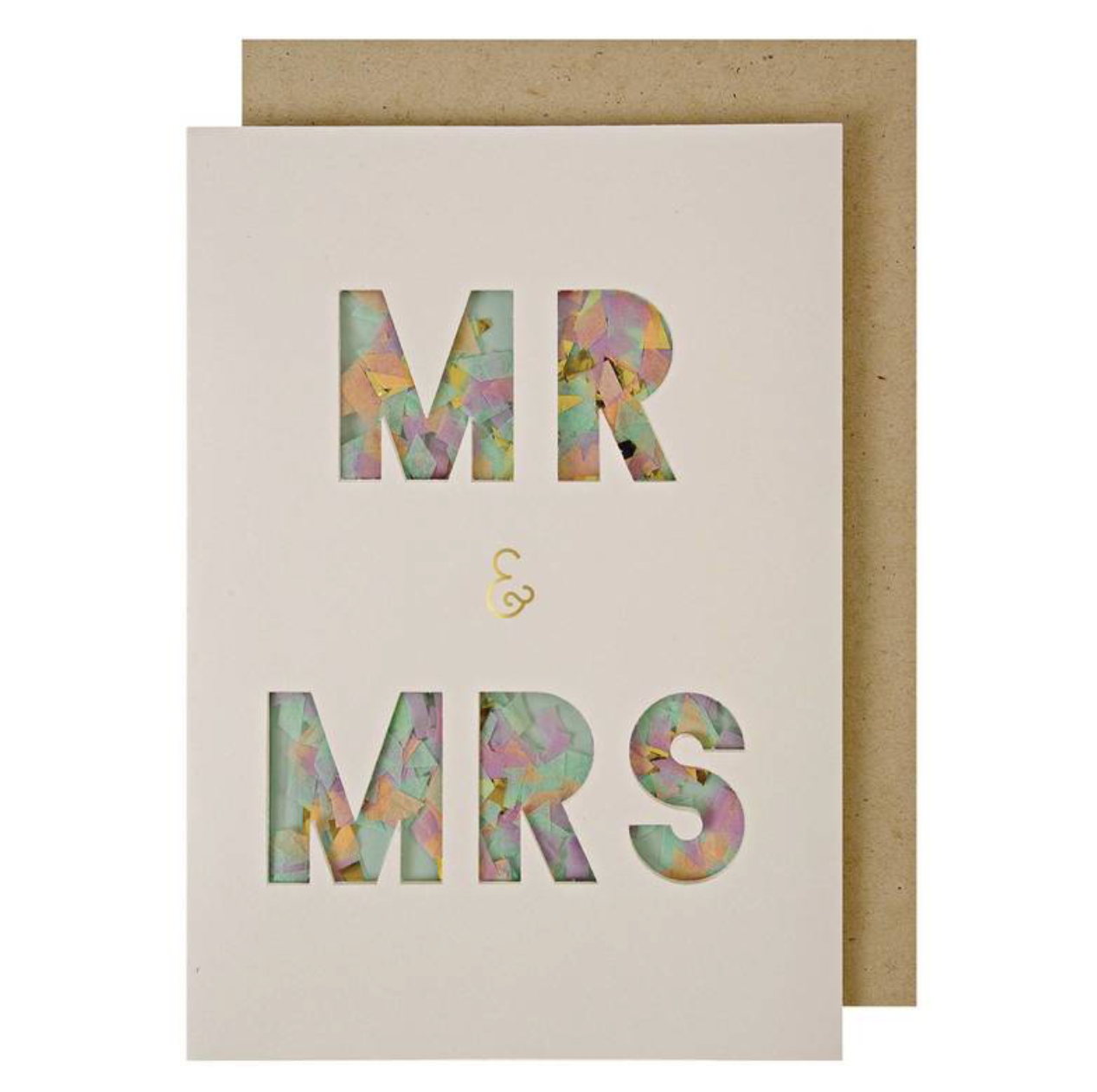 MERI MERI 'MR. & MRS. 'KONFETTI KARTE