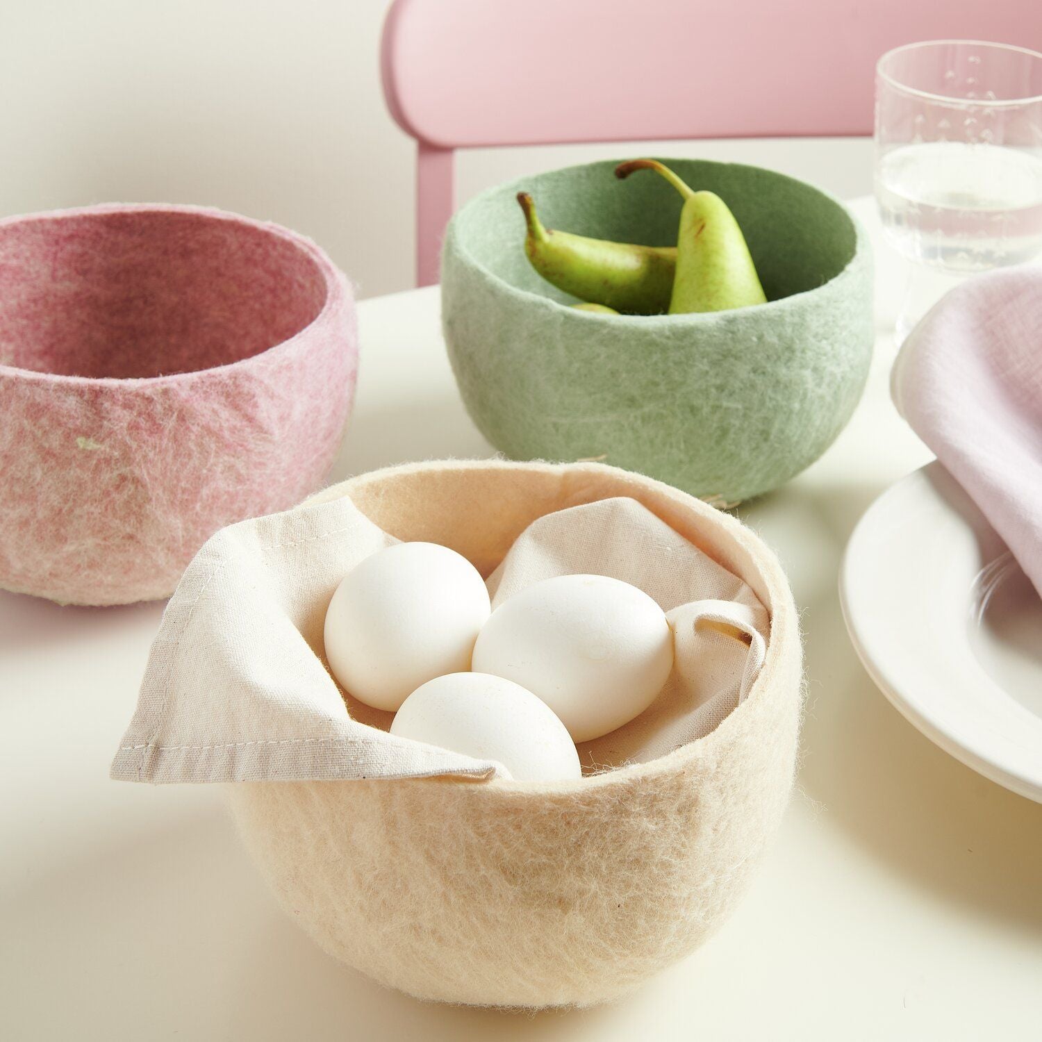 'FILZKÖRBCHEN GRÜN'