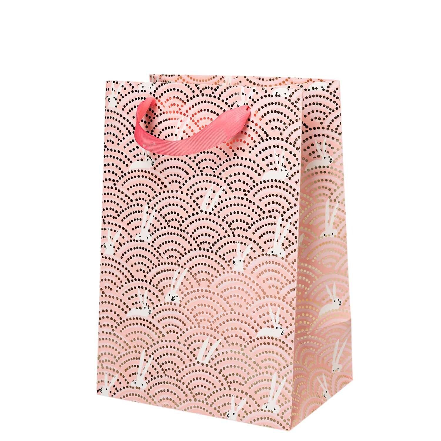 GESCHENKTÜTE 'ROSA HASE'