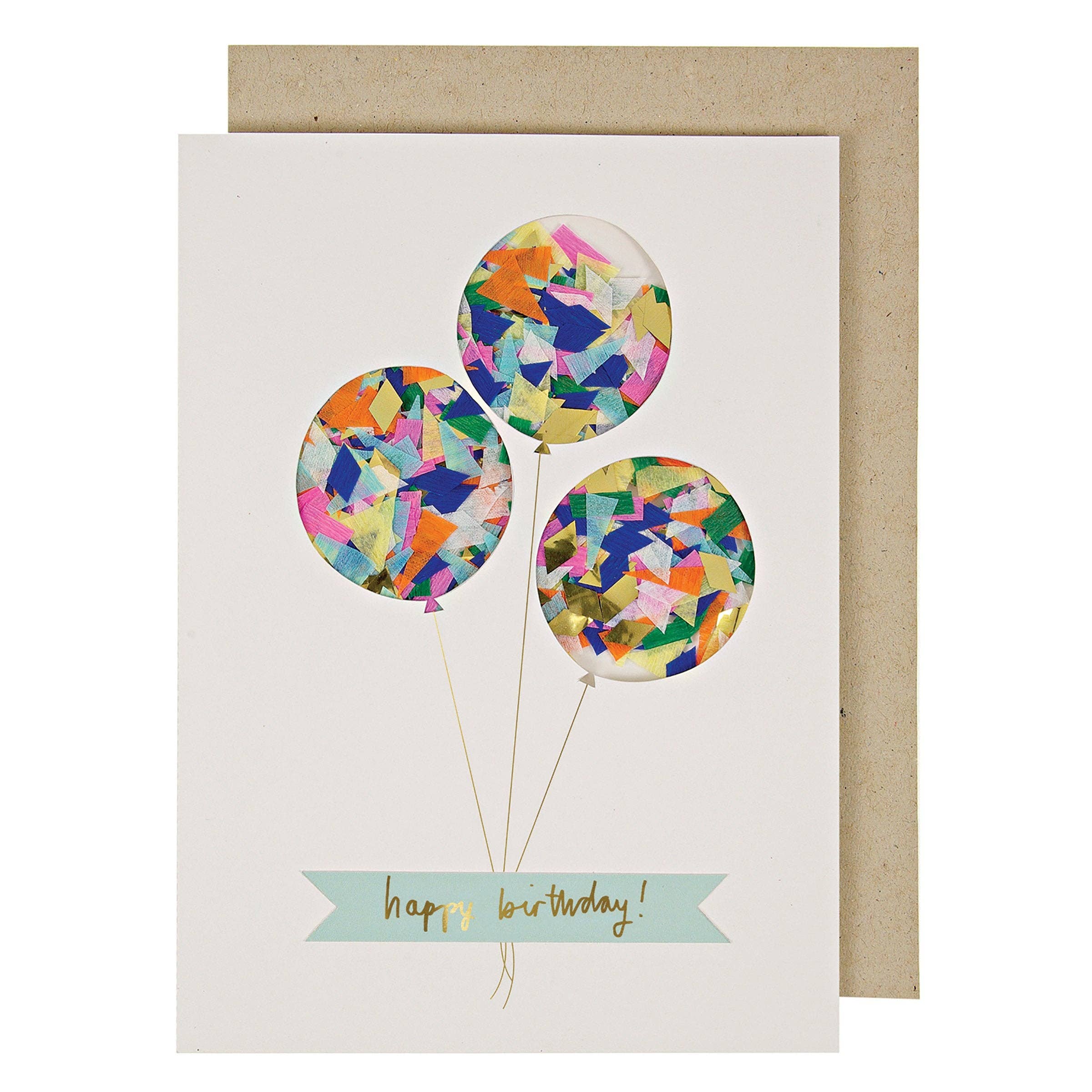'CONFETTI-BALLON KARTE'